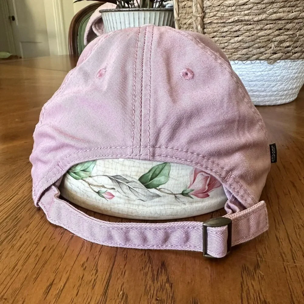 Greater Goods‎ Coffee Baseball Cap Austin TX Dusty Pink Cotton Hat Embroidered - Picture 4 of 12
